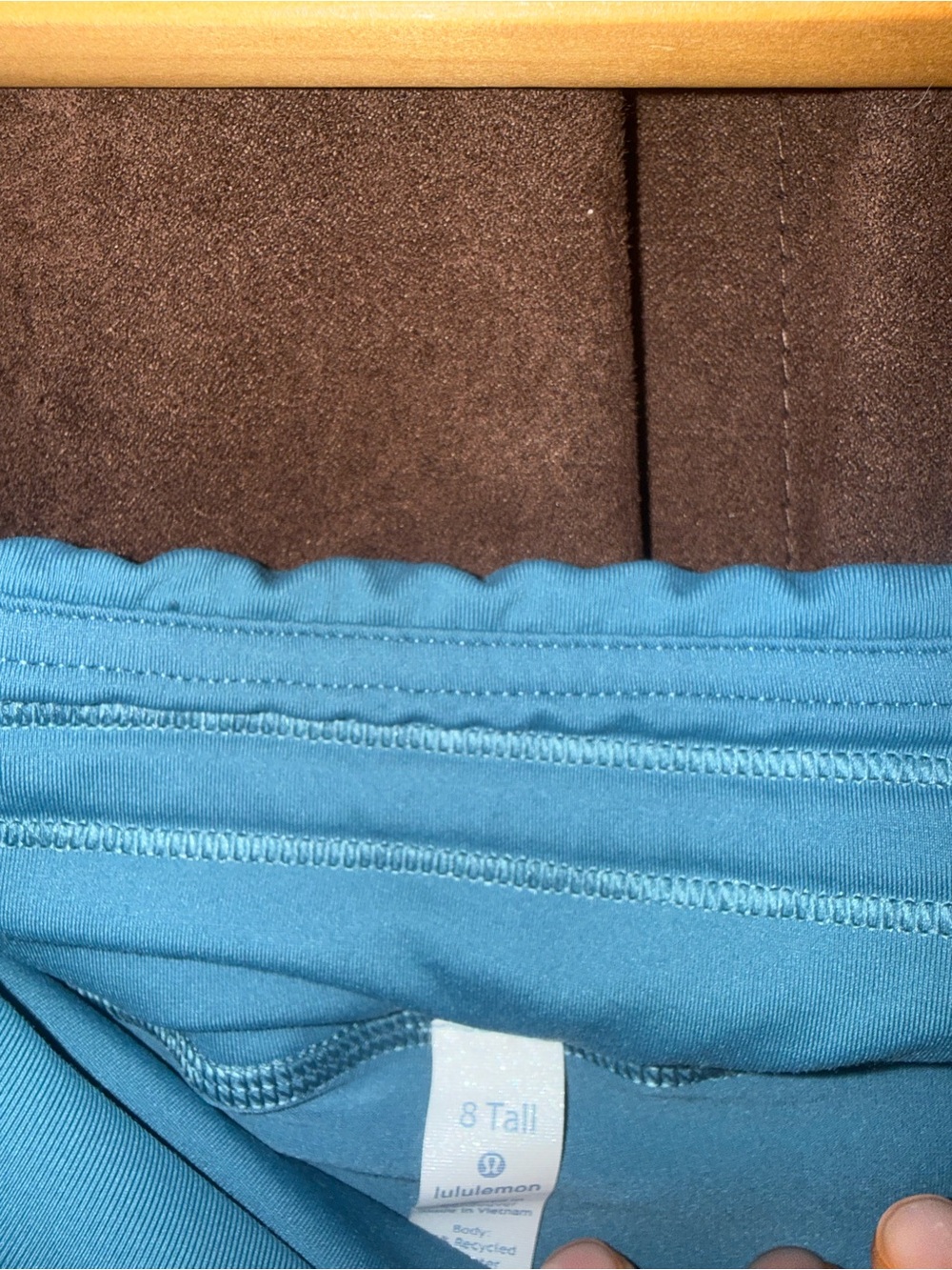 Lululemon Pace Rival MR Skirt Long 15" Hawaiian Blue HWIB Size:8 tall - Picture 6 of 6